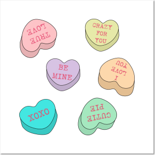 Standard conversation hearts Posters and Art